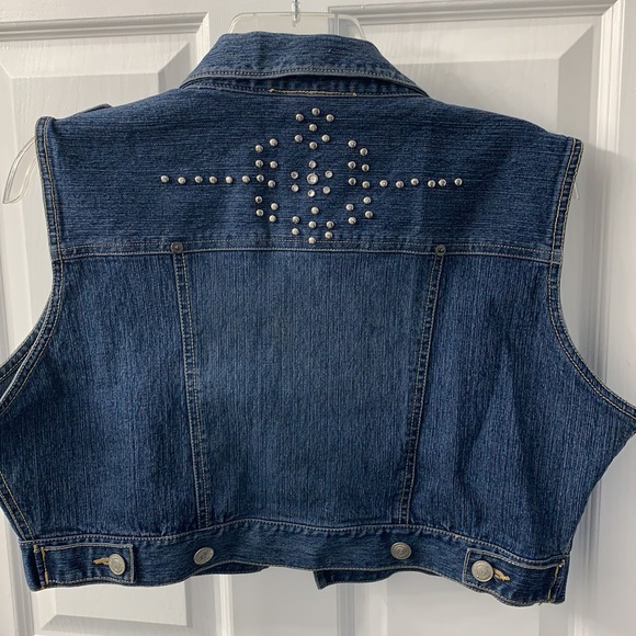 Cute Jean Vest Sz XL - Picture 4 of 6